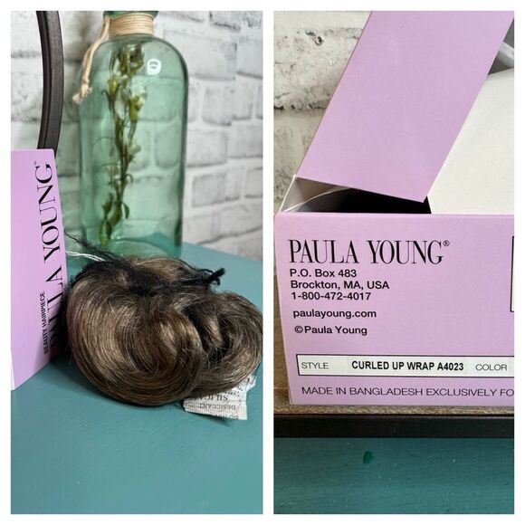 Vintage - New in box! Paula Young ‘Curled Up Wrap’ #38 AVG Hair Piece Wig - Picture 1 of 8